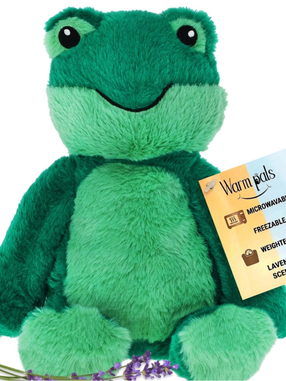 NWT Warm Pals Green Plush Frog Heat Pack